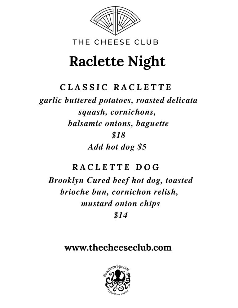 Raclette Pop-Up Nowhere Special, Ithaca NY